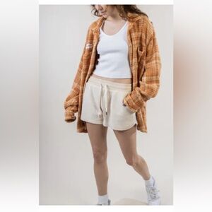 Feat Shorts Sz S Womens BlanketBlend 2.5" Oatmilk NWT